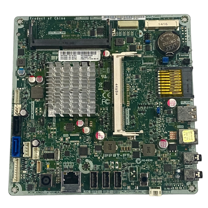 Desktop Motherboard for HP AIO 19-20 & 20-20 Pentium J2850 DDR3 739692-001