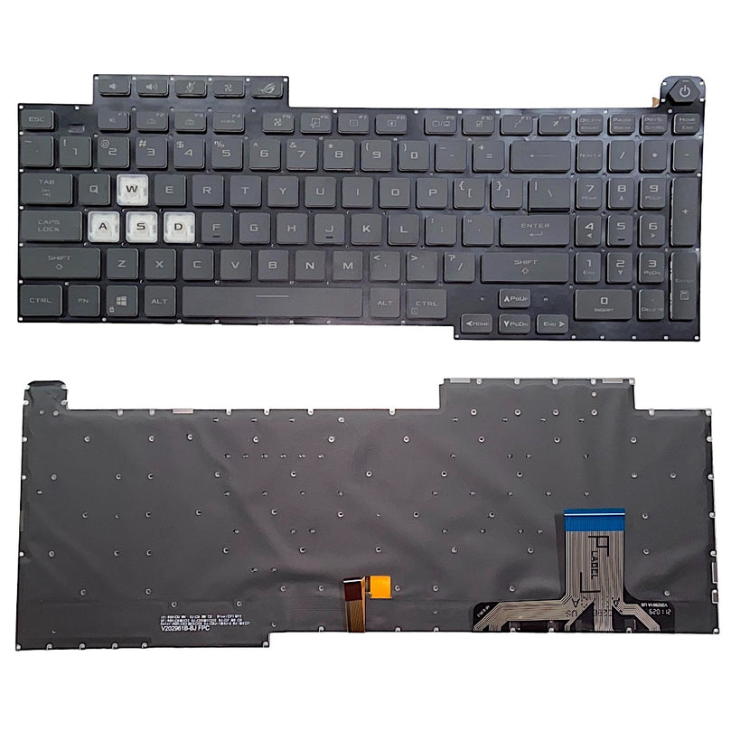 Premium Keyboard for ASUS ROG Strix G17 G713 with Backlight US layout