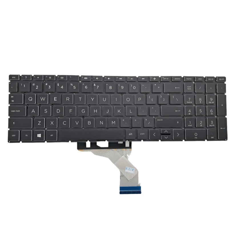 Premium Keyboard for HP Pavilion Gaming 15-EC 15-DK backlight with Black keys