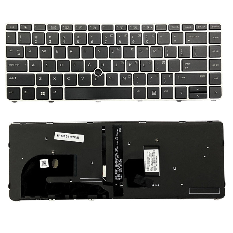 Premium Keyboard for HP Elitebook 840 G3 840 G4 745 G3 745 G4 with backlight and Track point