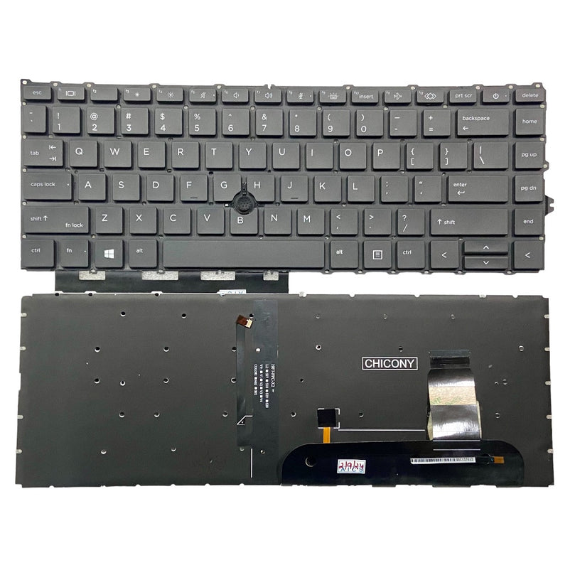 Premium Keyboard for HP ZBook Firefly 14 G7 G8 with Backlight and Trackpad US layout L87607-001