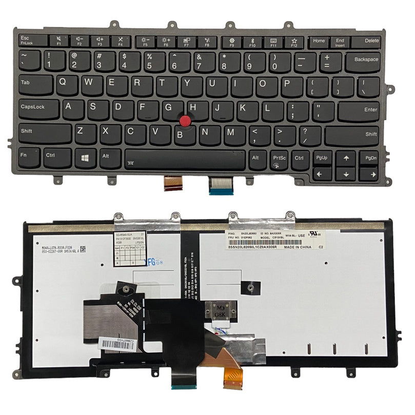 Premium Keyboard for Lenovo Thinkpad X270 X230S X240 X240S X250 X250S X260 series with Trackball and Backlight