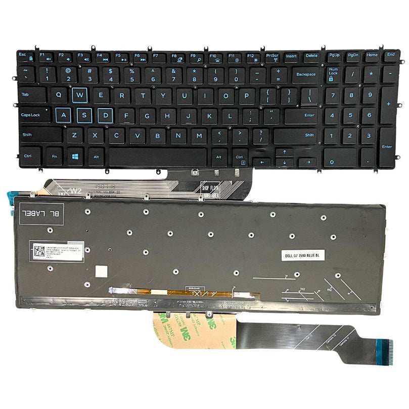 Premium Keyboard for Dell Inspiron G7 5570 5575 7567 7590 with Backlight US layout