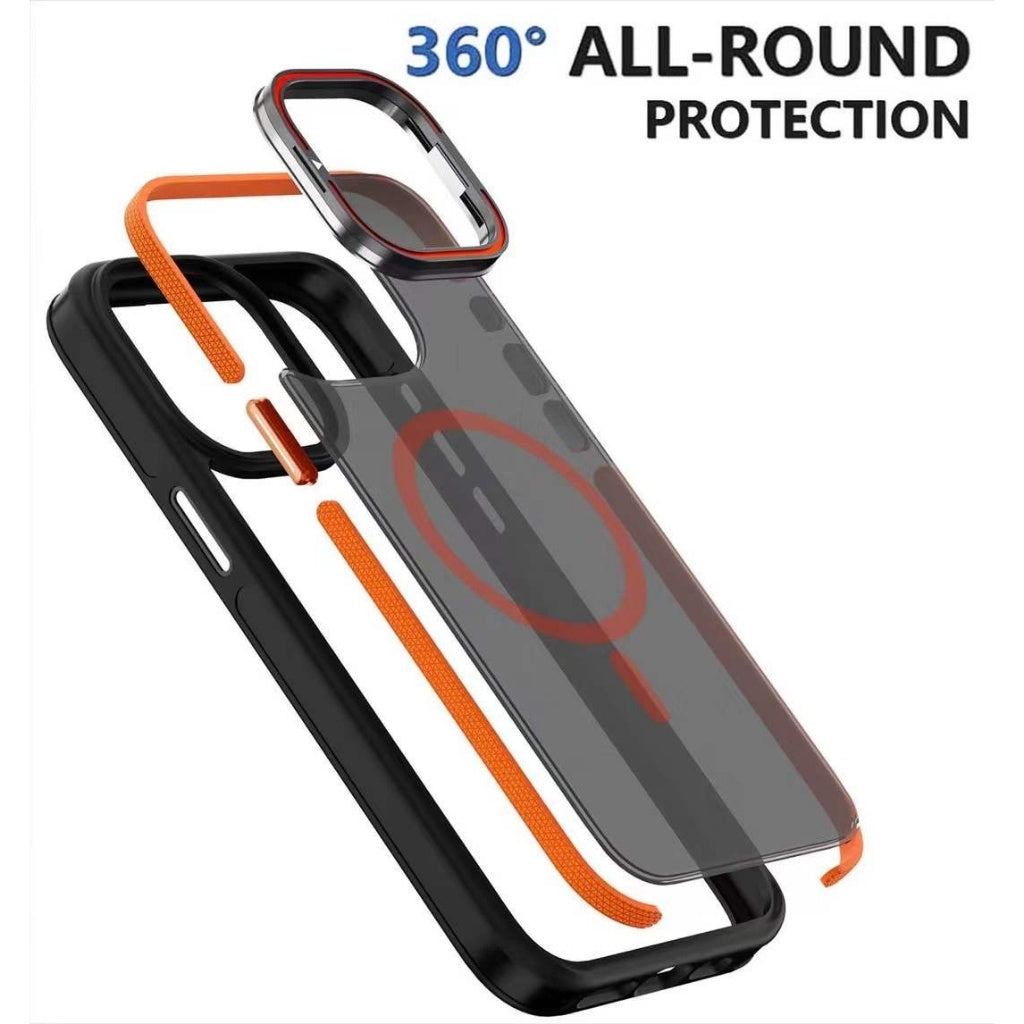Mungu Highly Premium iPhone 16 Pro MAX & 16 Pro Back Case with MagSafe and KickStand Militry Grade