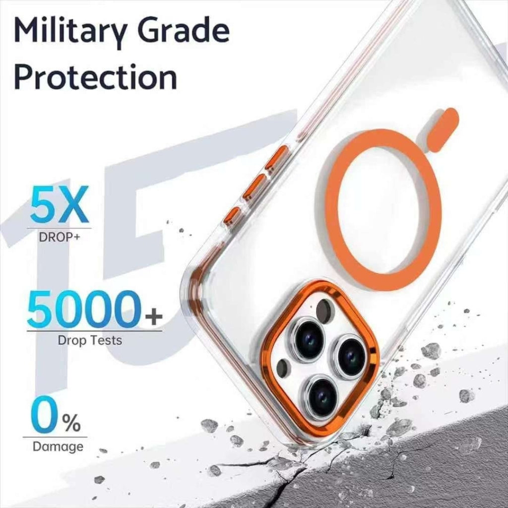 Mungu Highly Premium iPhone 16 Pro MAX & 16 Pro Back Case with MagSafe and KickStand Militry Grade