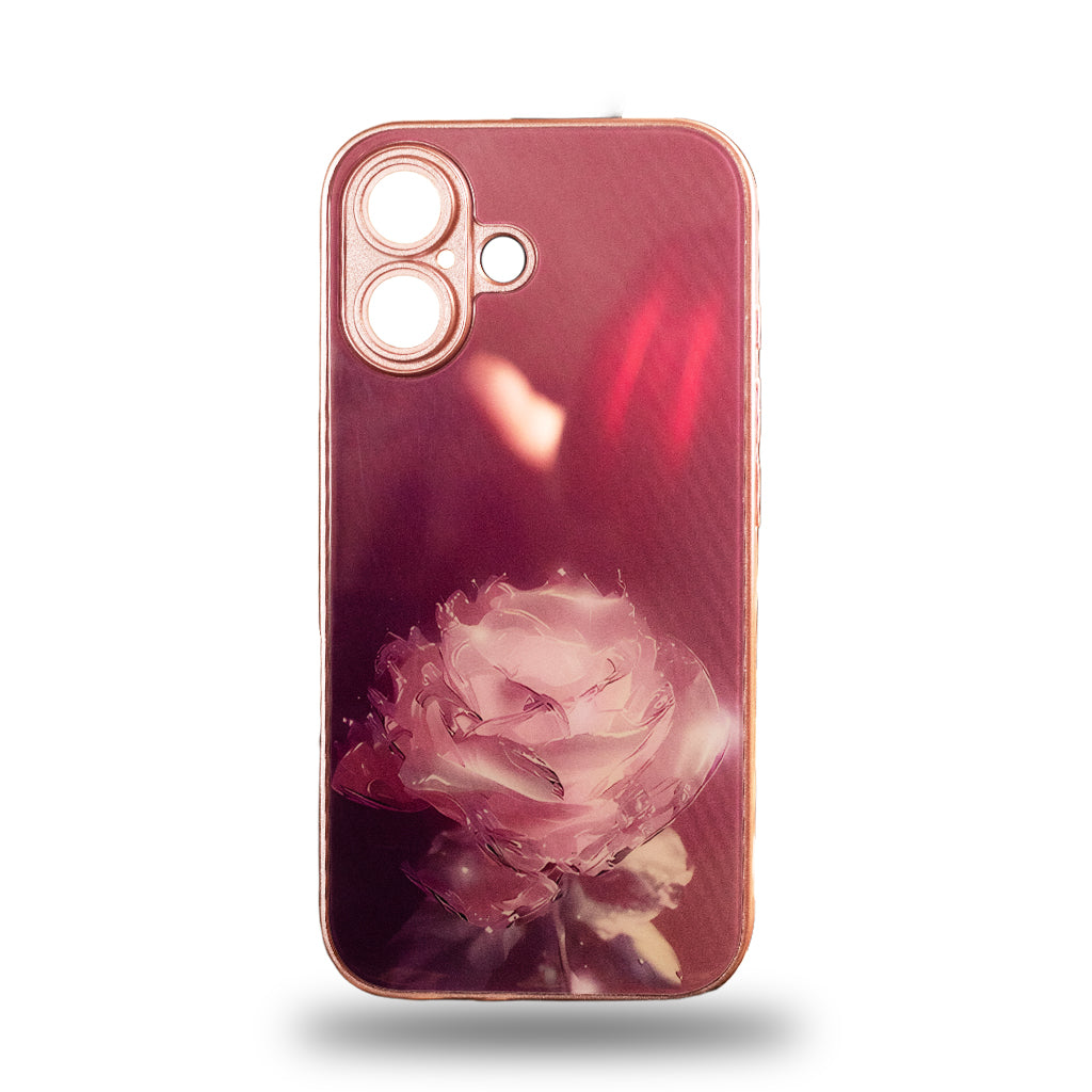 Mungu Premium Back Case for IPhone 16 Pro 16 15 Pro 15 Flower three colour