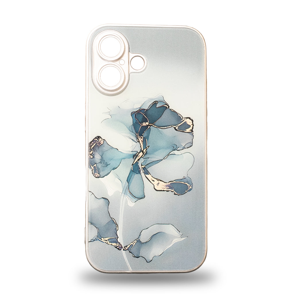 Mungu Premium Back Case for IPhone 16 Pro 16 15 Pro 15 Flower three colour