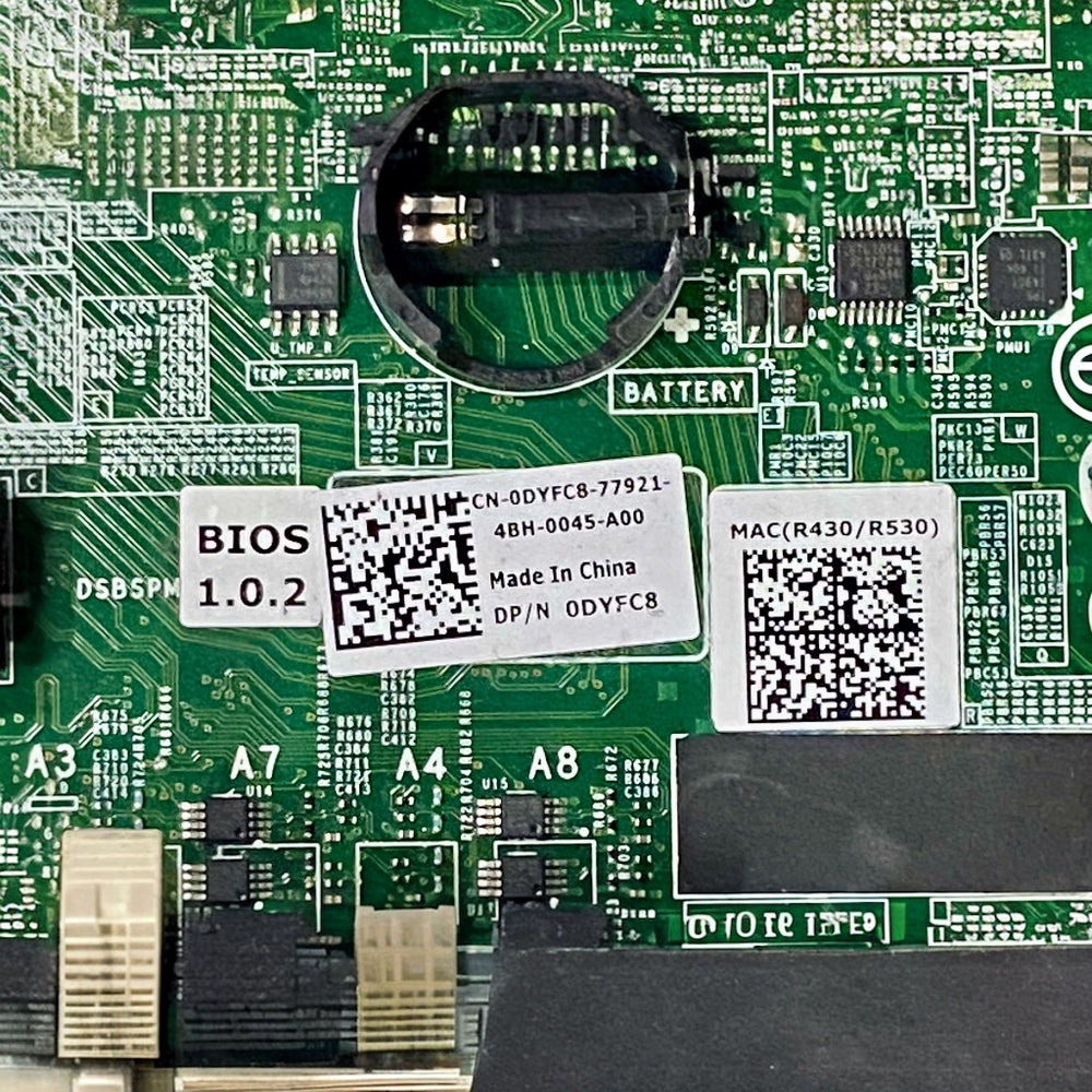 Server Motherboard for Dell Poweredge R430 R530 Part No. DYFC8 3XKDV