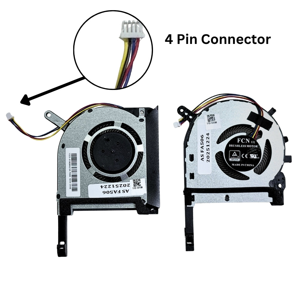 CPU & GPU Both Cooling Fan For ASUS TUF Gaming A15 FA506 FA506IU Left & Right Both 5V
