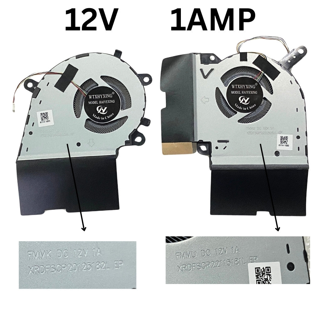 CPU & GPU Both Cooling Fan For Asus ROG Strix G17 G731G G731GV G731GW Left+Right (12V)