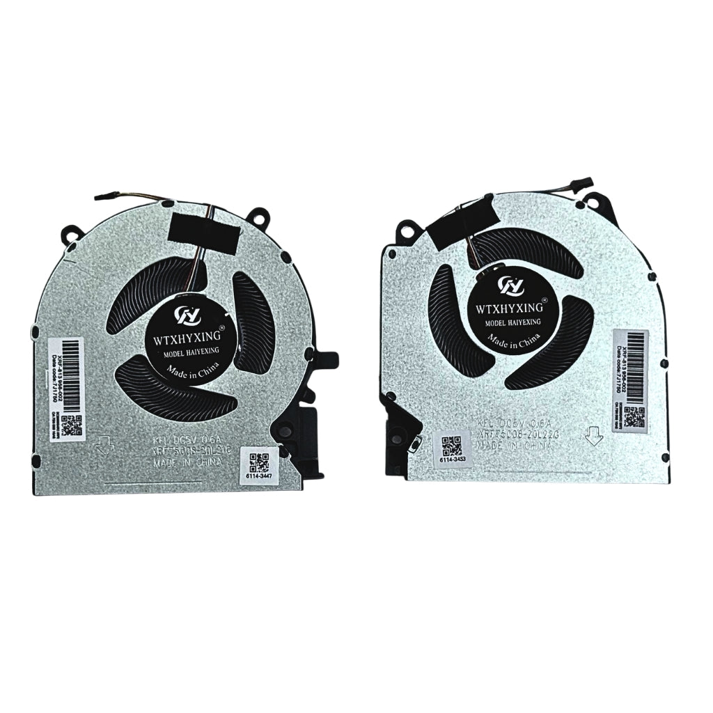 CPU and GPU Both Cooling Fan For HP Victus 16-D 16-E 5V L+R