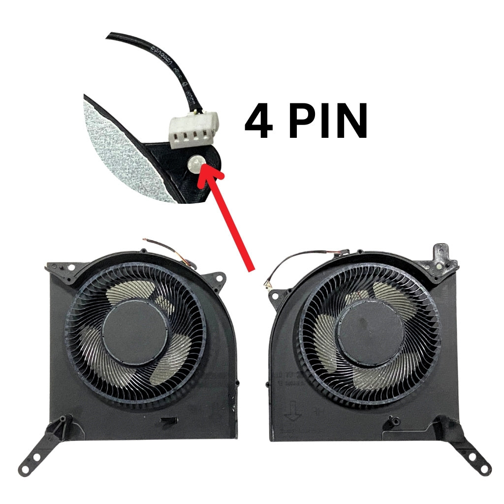 CPU & GPU Both Cooling Fan For Lenovo Legion 5 Pro 16ACH6H R9000 10V L+R