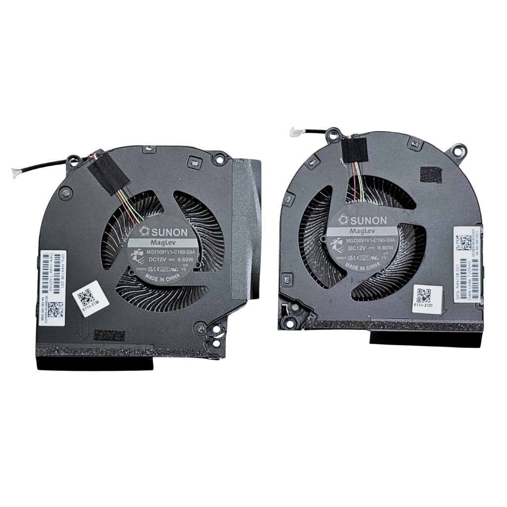 CPU and GPU Both Cooling Fan For HP Victus 16-R 16-S 16-WD 12V L+R