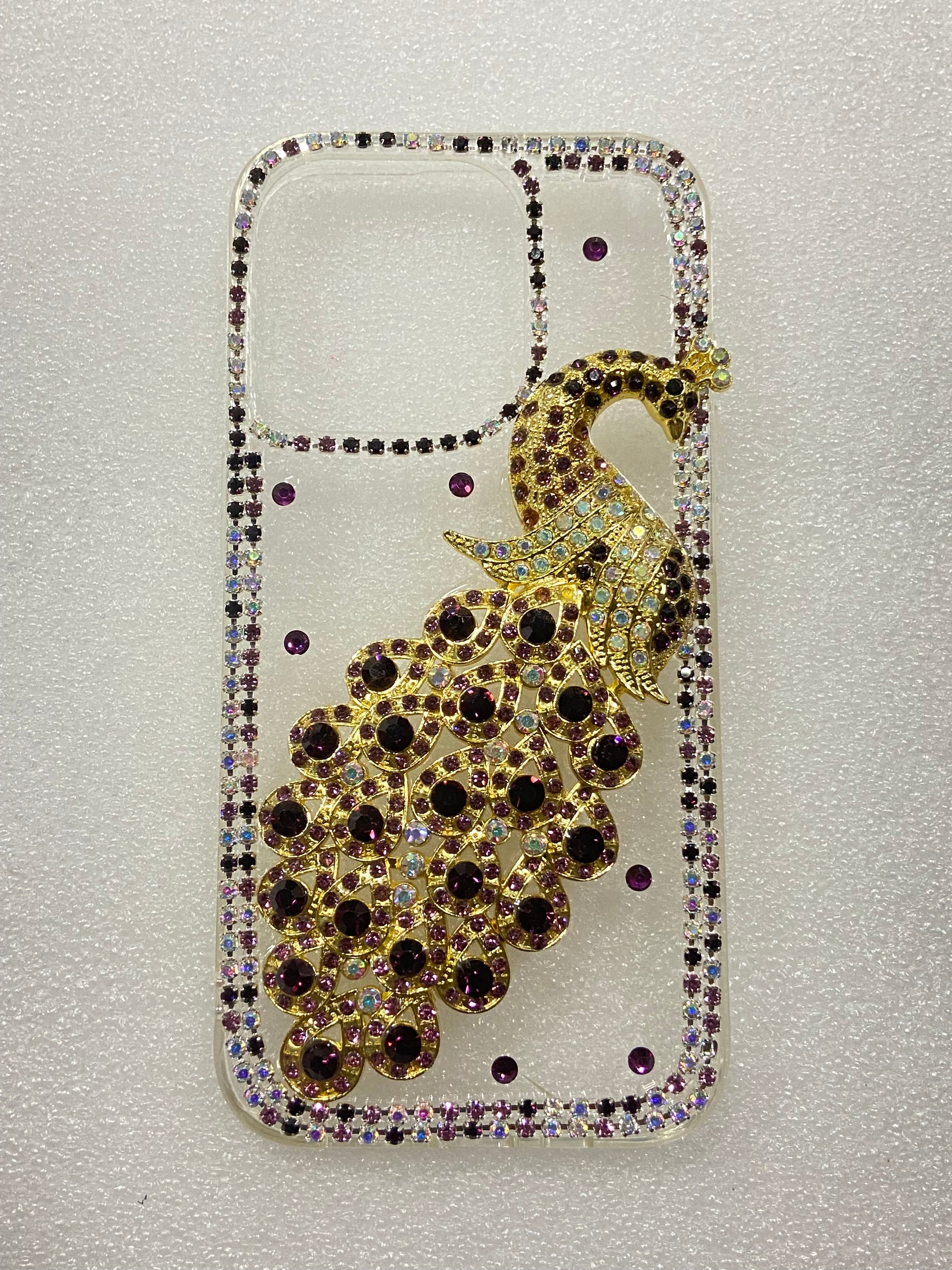 Mungu Premium Back Case for IPhone 16 Pro 15 Pro 16 15 Peacock (Wedding Collection)