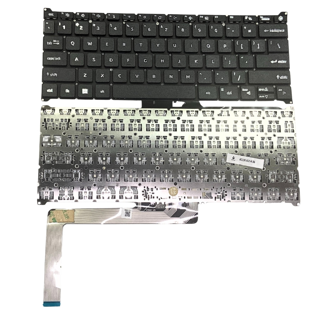 Premium Keyboard For Acer Aspire A314-23M A314-23P A314-36 A314-36M A314-36P Series Black without Backlight US Layout