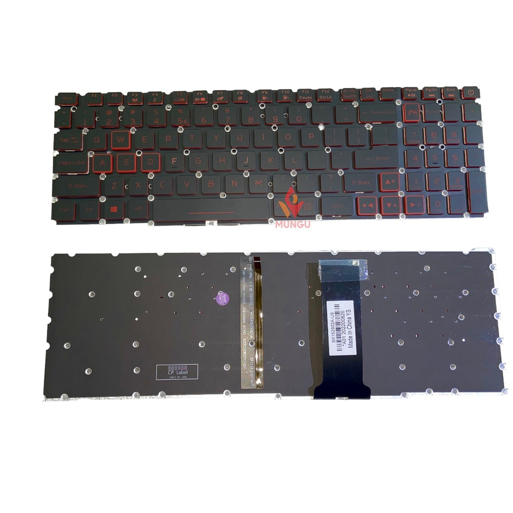Premium Gaming Keyboard for Acer Nitro 5 AN517-51 AN517-52  AN515-54 AN515-43 PH315-52 Red keys with Backlight