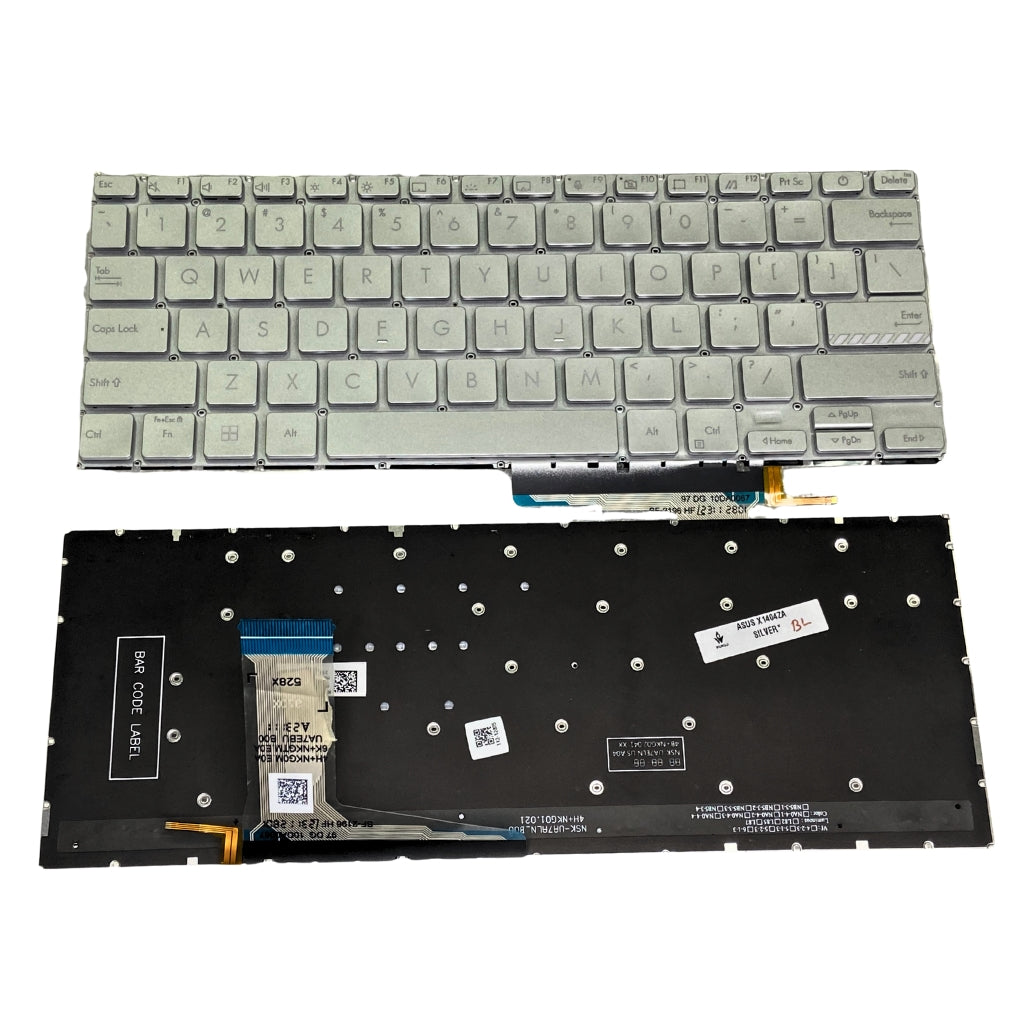 Keyboard ASUS Vivobook Go 14 X1404FA Series Silver with Backlight