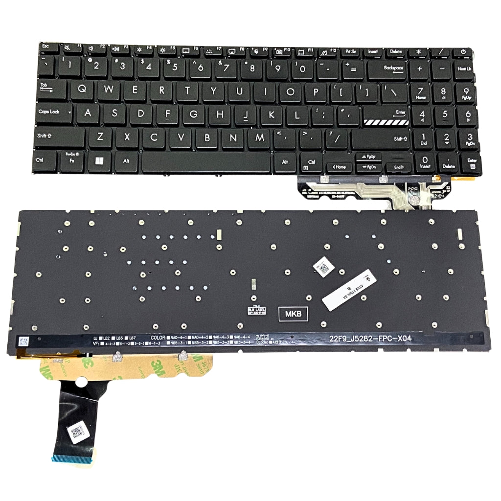 Premium Keyboard For Asus Vivobook E1504GA E1504FA X1504 X1504ZA Series Black with Backlight US