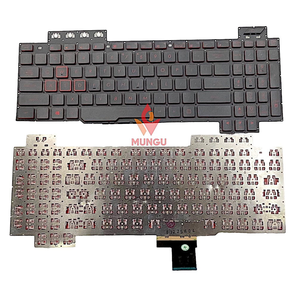 Premium Keyboard for ASUS TUF Gaming ROG Strix FX504 FX505 Red Keys US Layout
