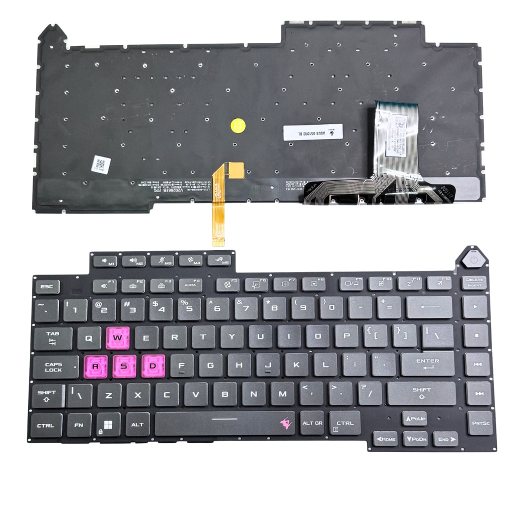 Premium Keyboard For ASUS Strix G15 G513RC with Colourful Backlight US layout