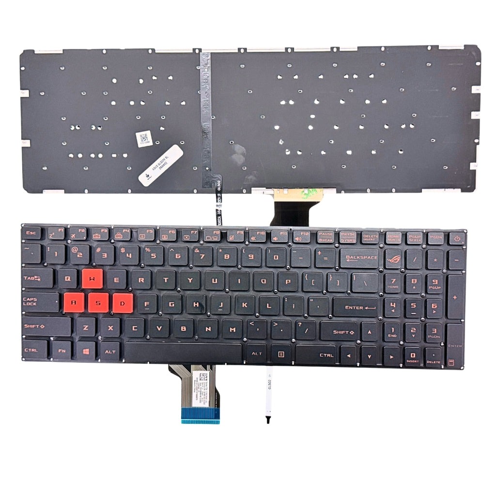 Premium Keyboard For Asus ROG Strix GL502 GL502V Series Orange with Backlight US Layout