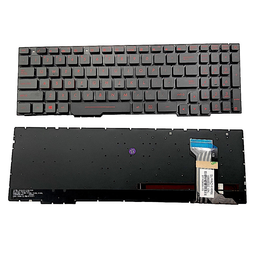 Keyboard for Asus ROG Strix GL553 GL553VD GL753 GL753VD with Red Keys backlight US layout
