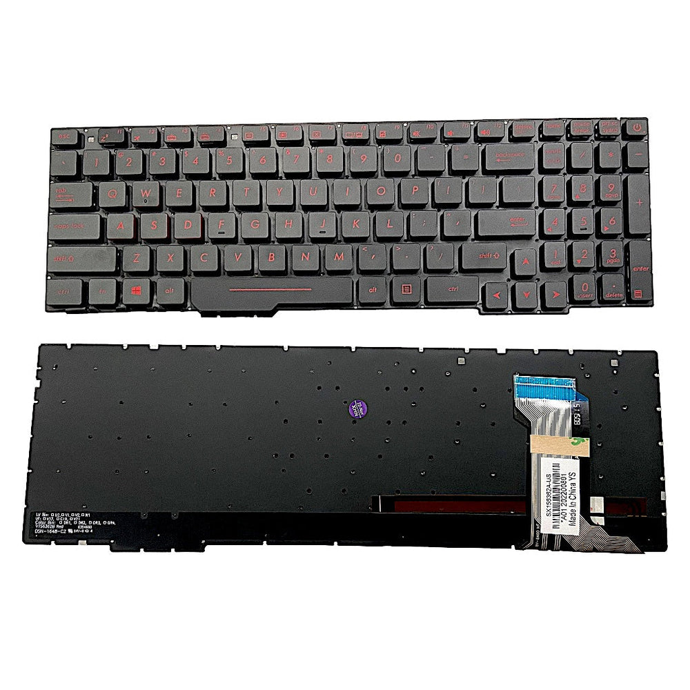 Keyboard for Asus ROG Strix GL553 GL553VD GL753 GL753VD with Red Keys backlight US layout