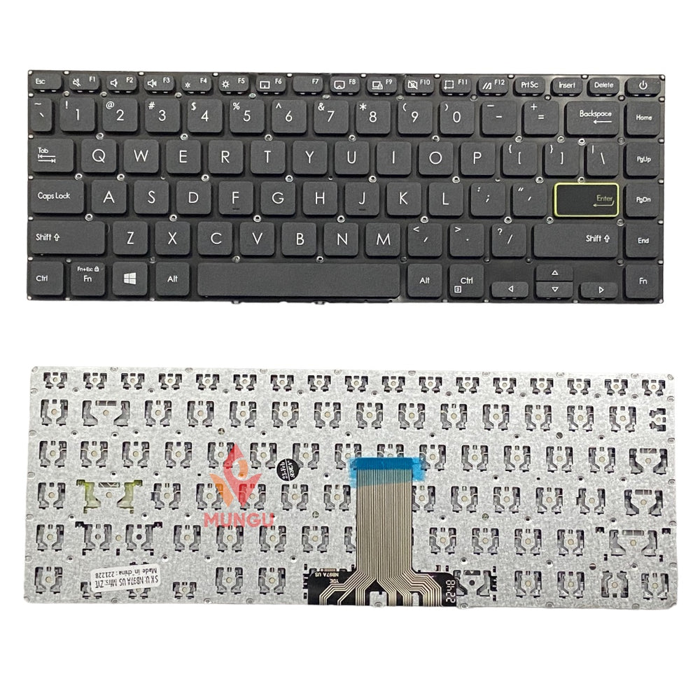 Keyboard for ASUS VivoBook K413EA X413 Series Black