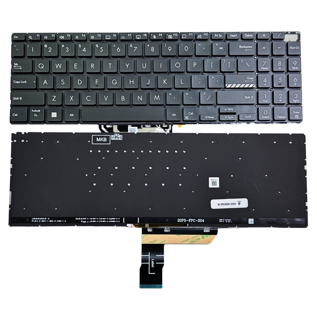 Premium Keyboard ASUS VivoBook Pro 15 M3500 M3500QA M6500 M6500Q with Backlight US layout
