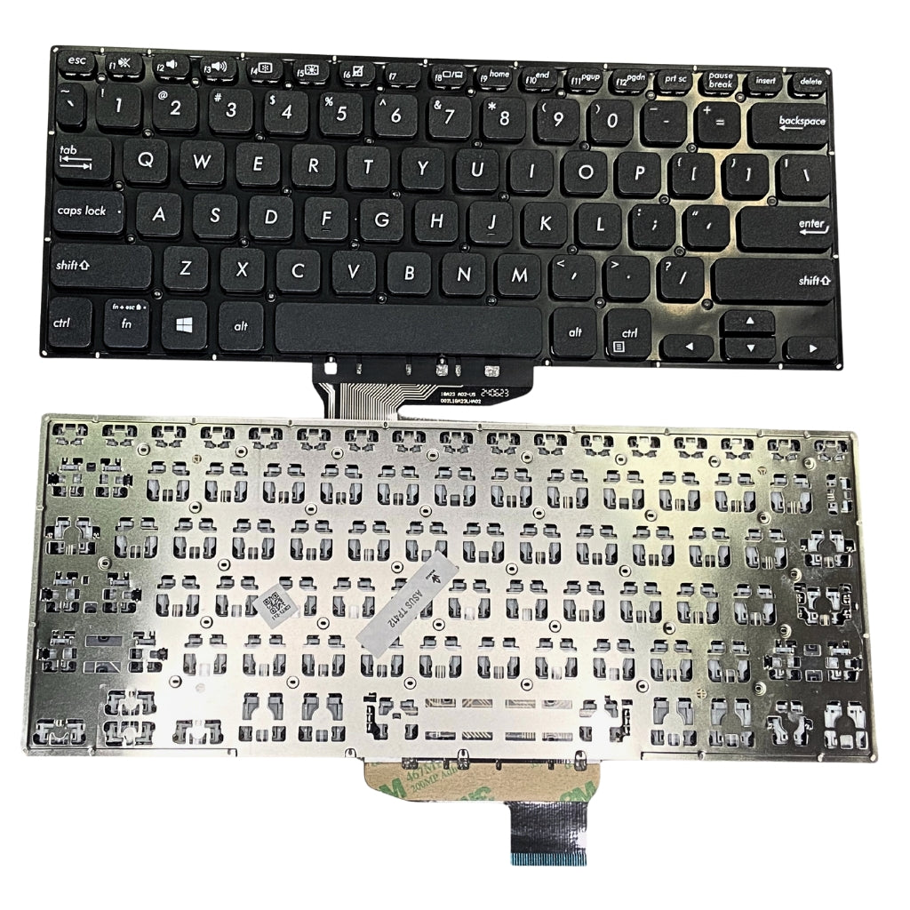 Premium Keyboard ASUS vivobook flip 14 TP412 TP412UR TP412FA TP412F Series Black without Backlight
