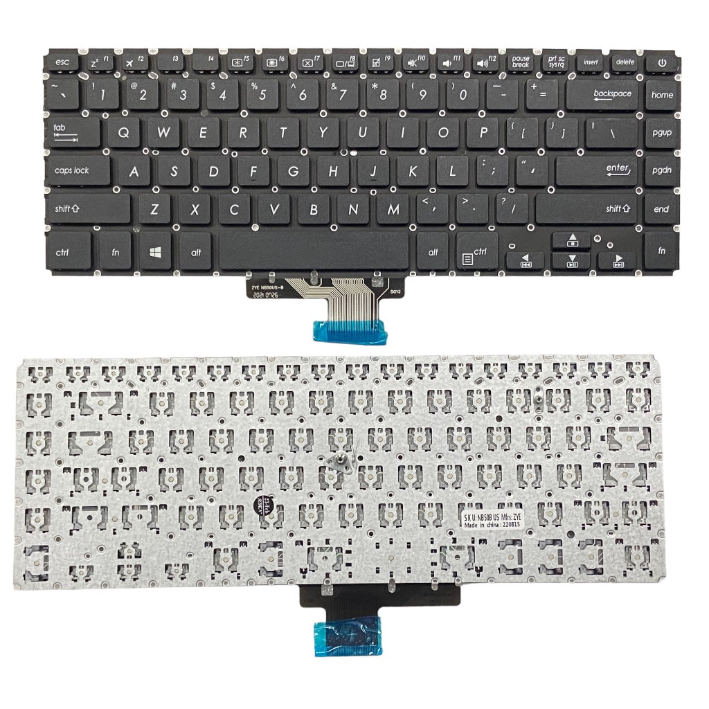 Keyboard for ASUS X510UA X510UF X510UN X510UR X510UQ F510UA X510 Series Black without Backlight