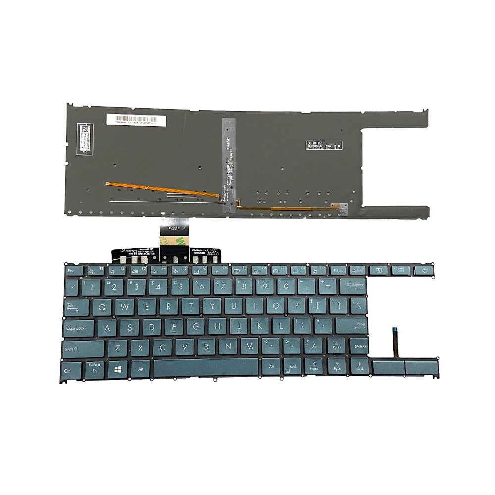 Premium Keyboard for Asus Zenbook Duo UX481 0KNB0-5622US00 with backlight US Layout