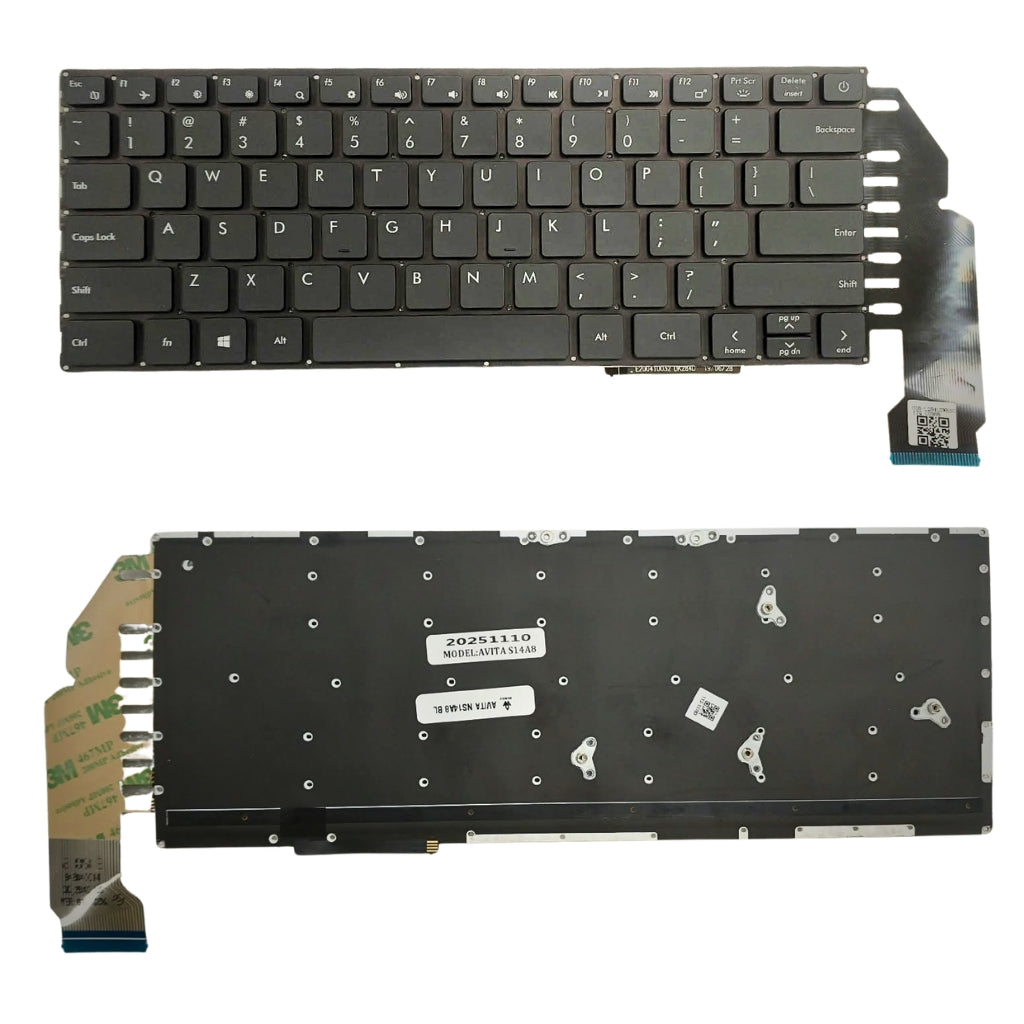 Keyboard for AVITA Liber NS14A8 US layout with Backlight