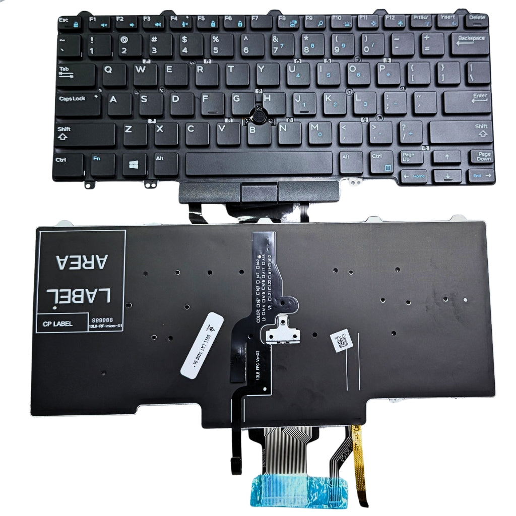 Keyboard for Dell Latitude E5450 E5470 E5480 E7450 E7470 E7480 with Backlight & Trackpoint US Layout F2X80