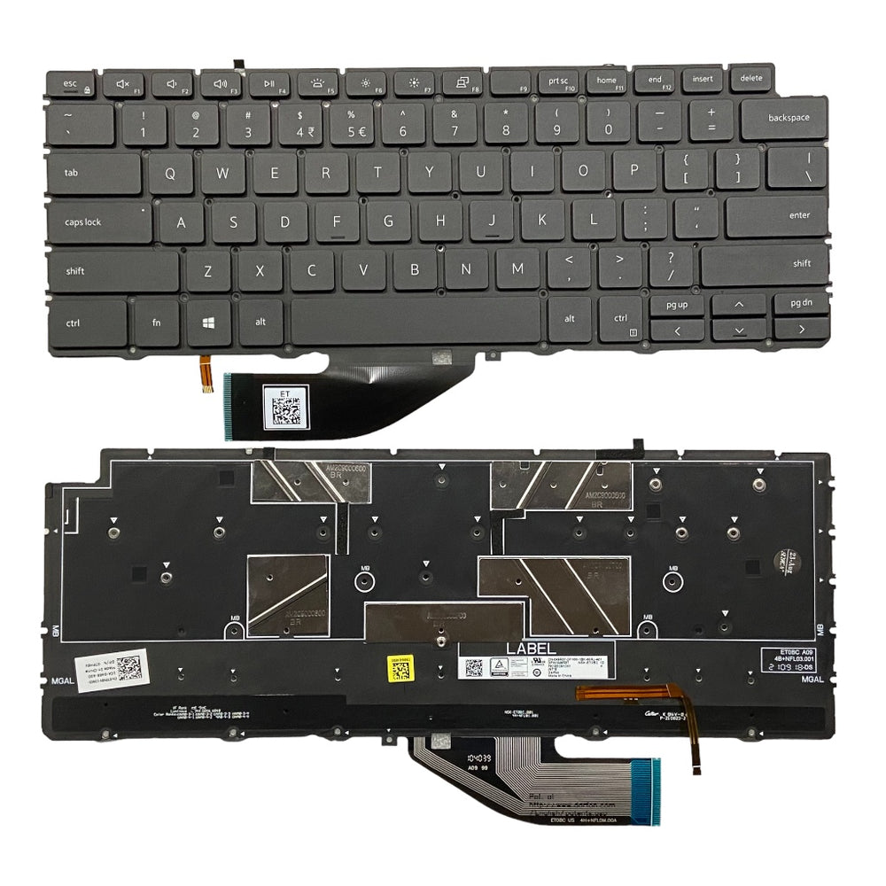 Premium Keyboard for Dell XPS 7390 9310 2-in-1 Backlight US layout