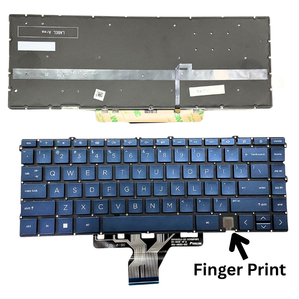 Premium Keyboard for HP Spectre X360 16-F 16-F0013dx with FP Backlight US Layout