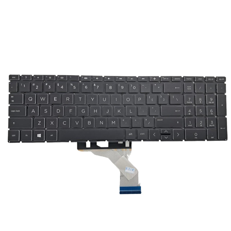 Compatible Premium Keyboard for HP Pavilion Gaming 15-EC 15-DK backlight with Black keys