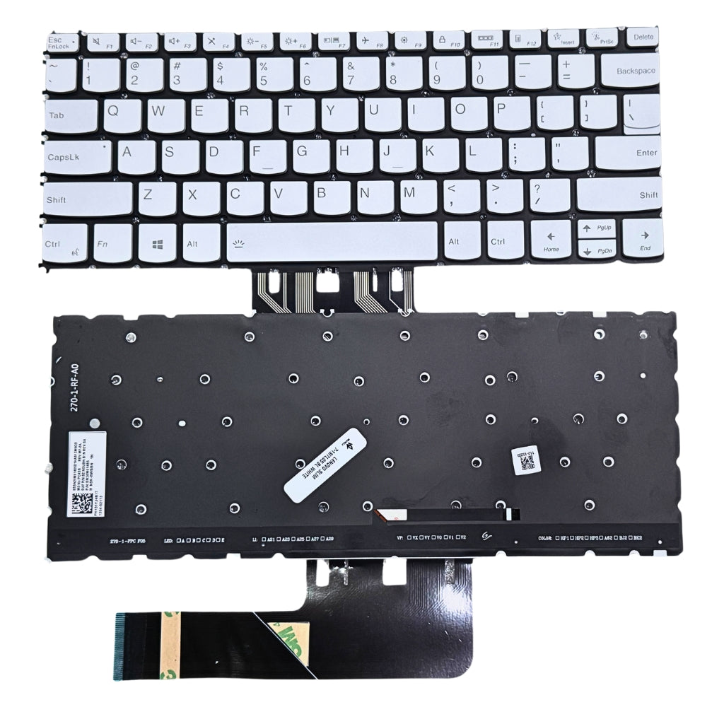 Premium Keyboard For Lenovo Yoga Slim 7-13ITL With Backlight White US Layout