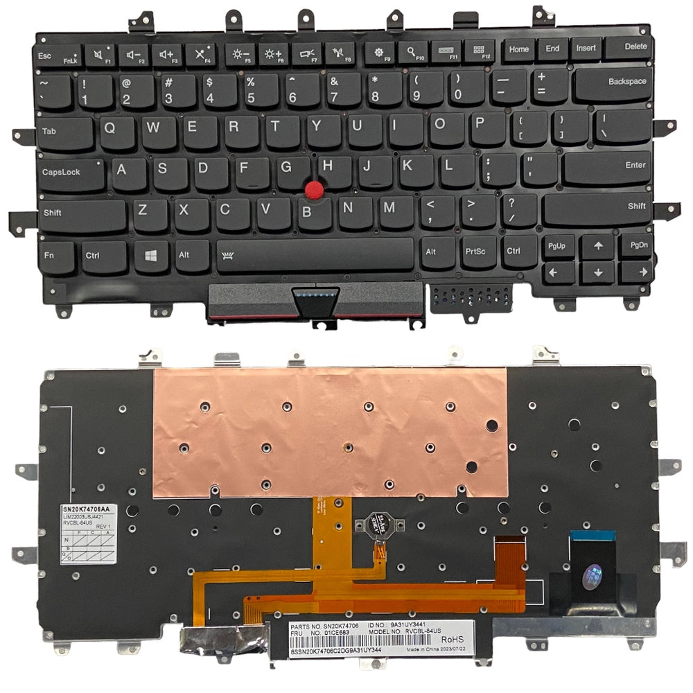 Keyboard for Lenovo X1 Carbon 4th Gen with Trackball and Backlight