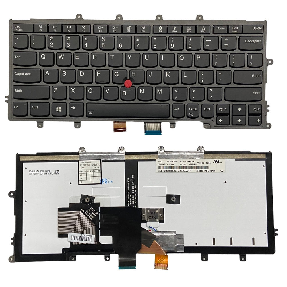 Premium Keyboard for Lenovo Thinkpad X270 X230S X240 X240S X250 X250S X260 series with Trackball and Backlight
