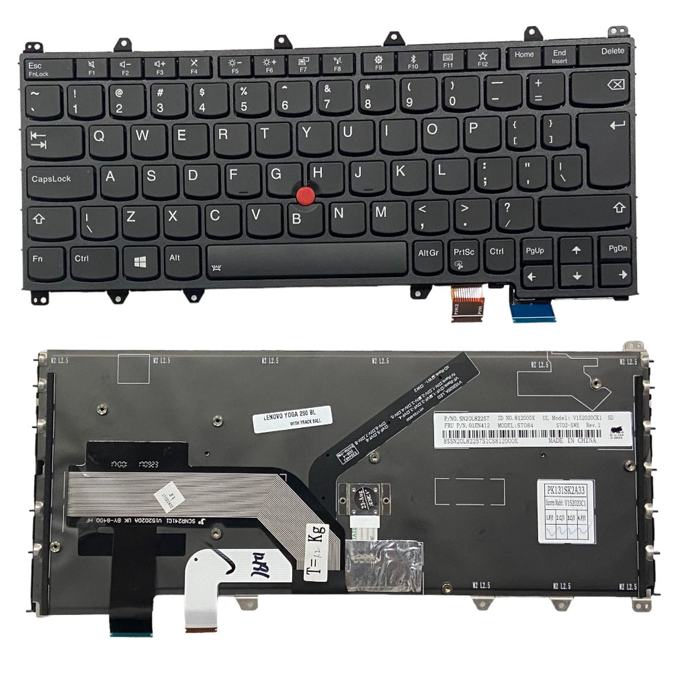 Premium Keyboard for Lenovo Thinkpad Yoga 260 370 X380 with Backlight US layout