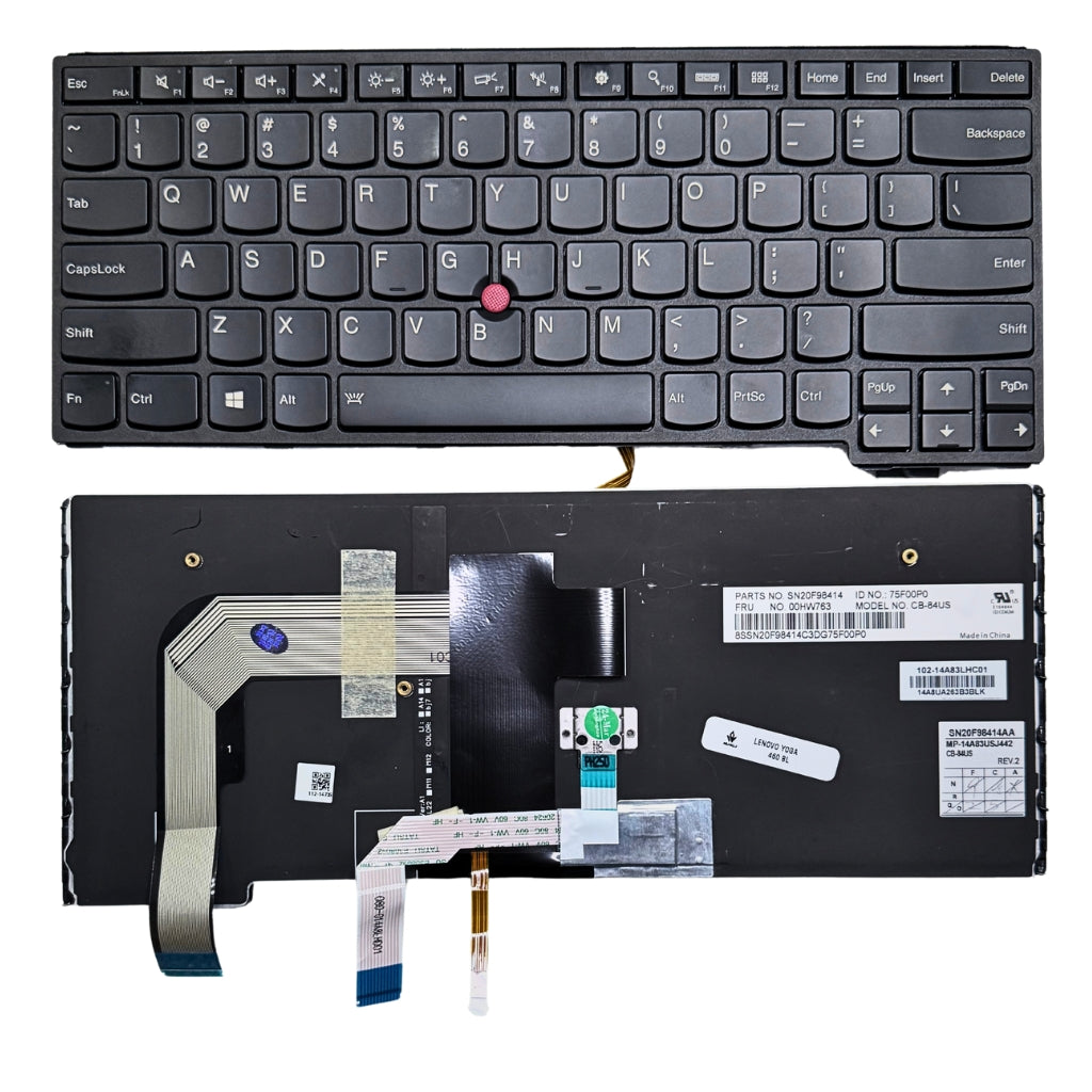 Premium Keyboard For Lenovo Thinkpad S3 Yoga 14 460 with Track Point Backlight 00HW806 US layout