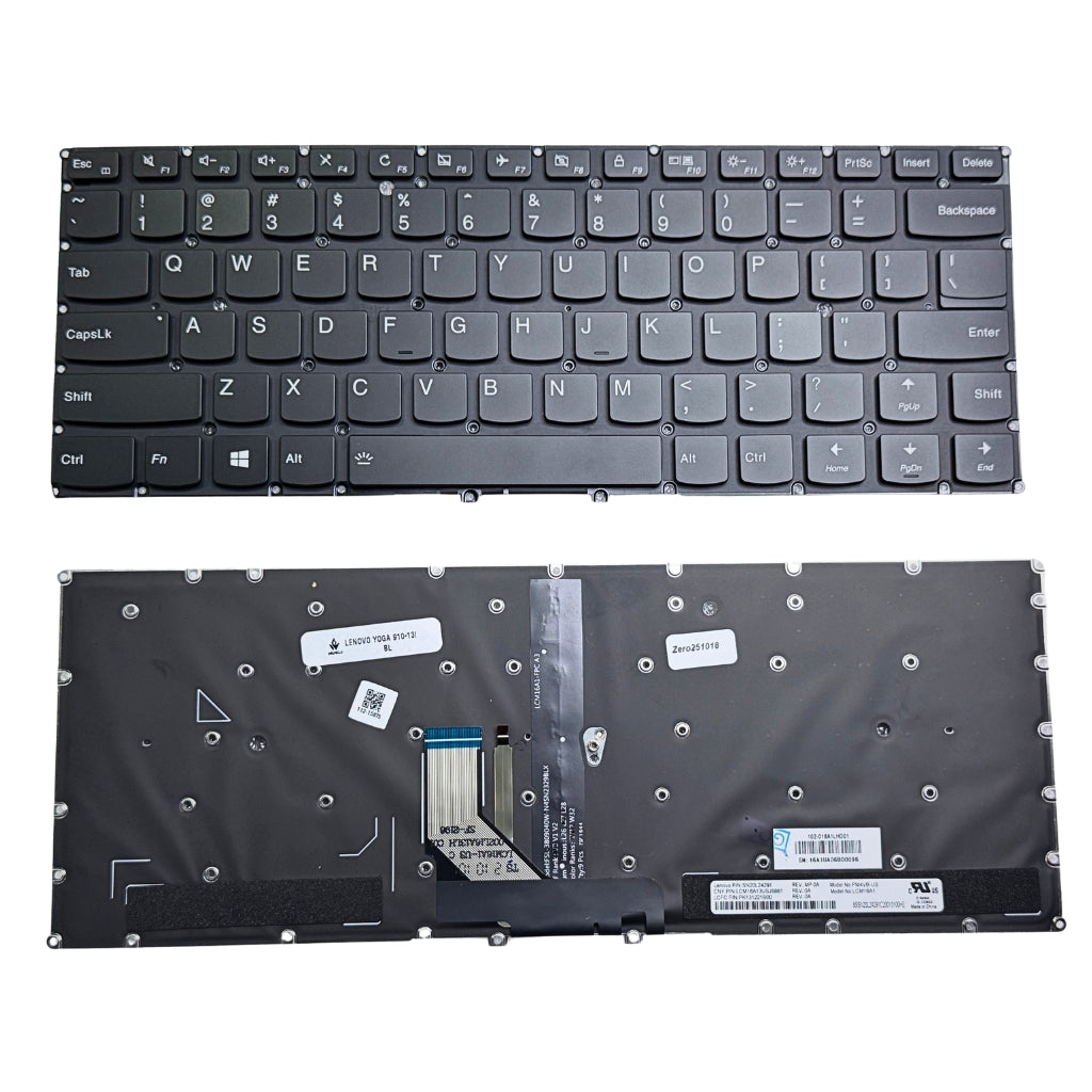 Premium Keyboard for Lenovo Yoga 910-13IKB Yoga 5 Pro US Layout with Backlight