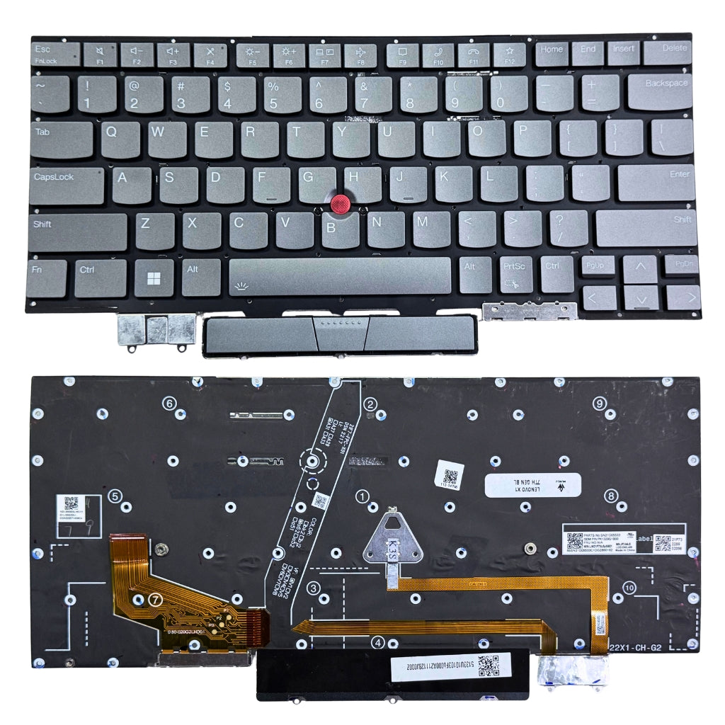 Premium Keyboard for Lenovo Yoga X1 7th Gen with Backlight and Trackpoint