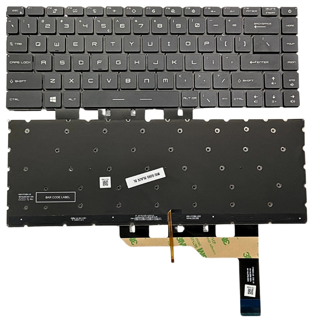 Premium Keyboard for MSI Stealth GS66 GE66 MS-1541 MS-1542 with Backlight US layout