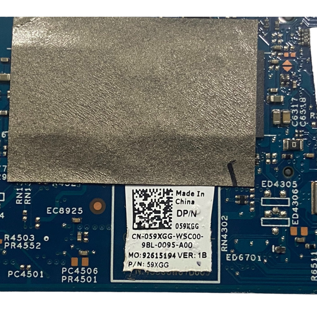 Motherboard for Dell Ins 13 5380 Vostro 5391 Core i5-10210U 8GB RAM MX250 2GB 18769-1 059XGG