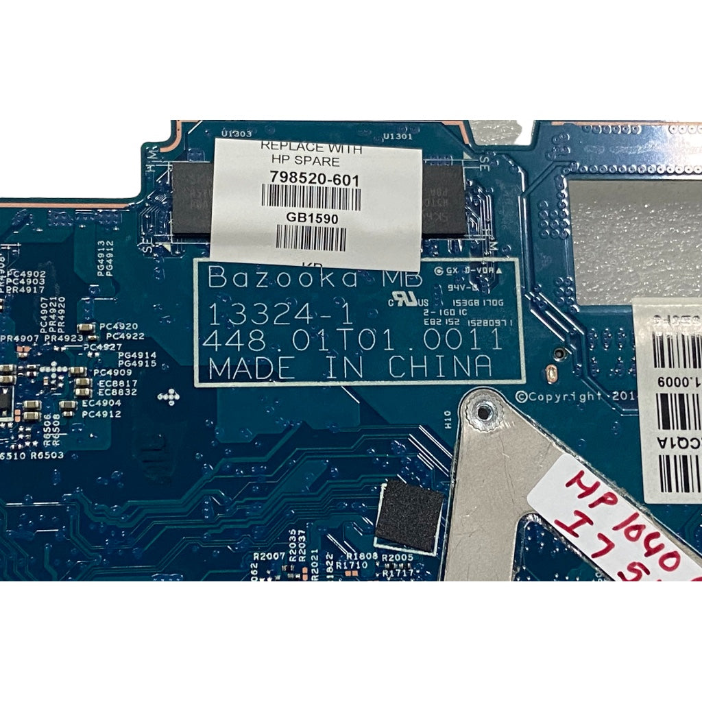 Motherboard for HP Elitebook Folio 1040 G2 Core i7 5th Gen 4GB RAM 798520-001 13324-1