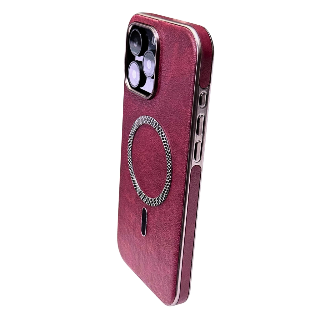 Mungu Highly Premium Leather Case for iPhone 16 Pro 16 Pro Max 15 Pro 15 Pro Max with Megsafe in 8 Colours