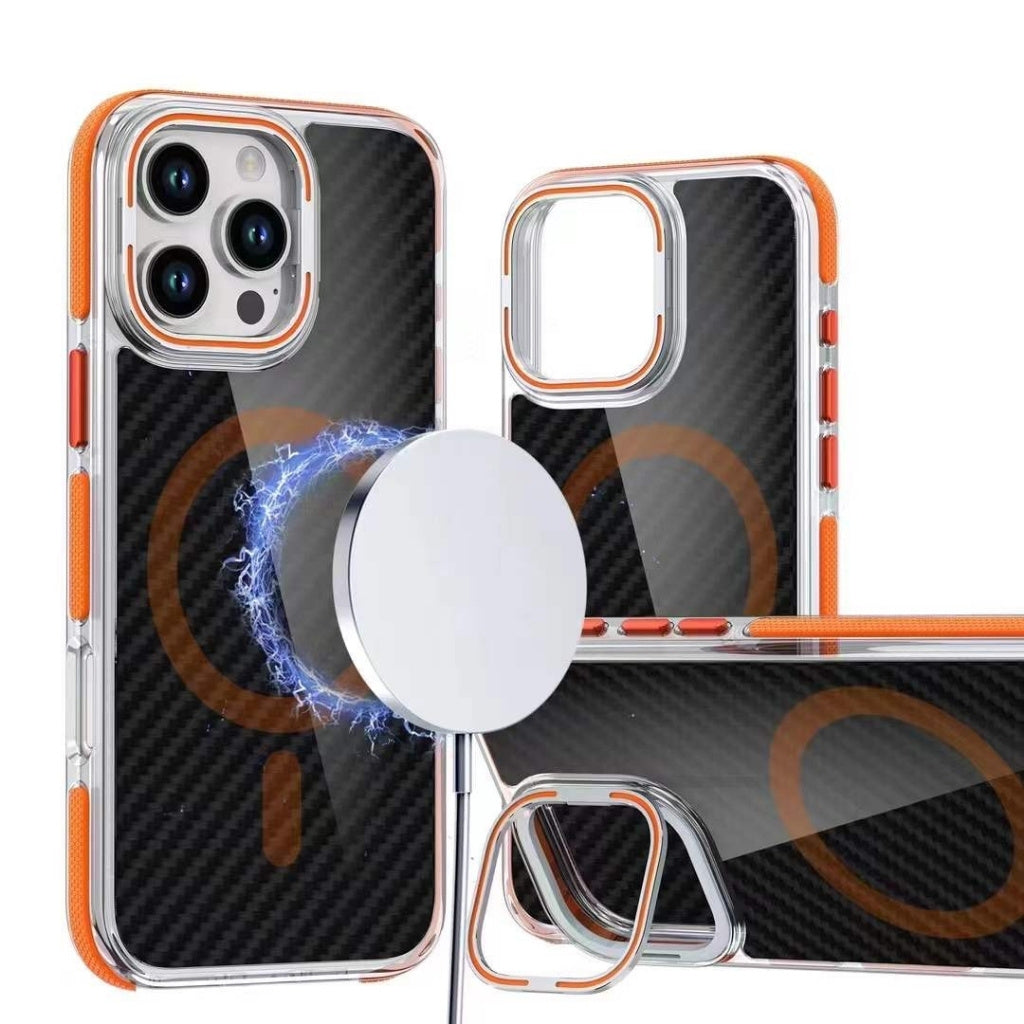 Mungu Highly Premium iPhone 16 Pro MAX & 16 Pro Back Case with MagSafe and KickStand Militry Grade