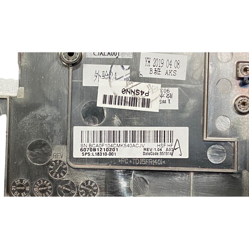 Top cover for HP 840 G5 840 G6 without Touchpad and Keyboard